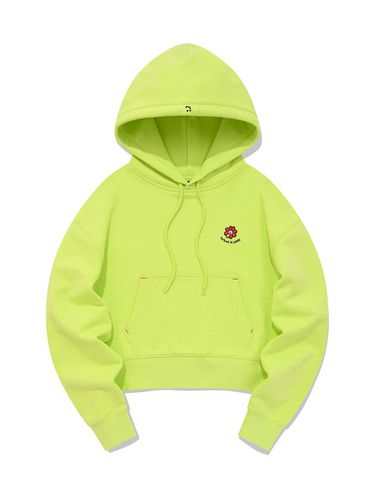 Flory Wappen Cropped Hoodie_Light Lime - Wacky Willy - Modalova