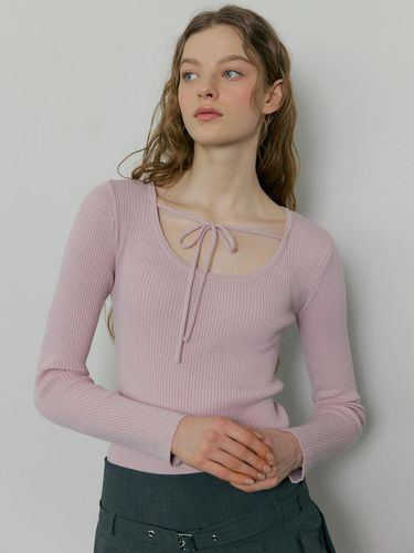 Ribbon Rib Knit_Pink - VERBE - Modalova