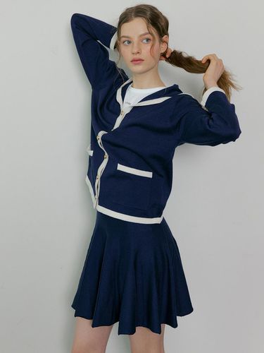 Sailor Knit Skirt_Navy - VERBE - Modalova