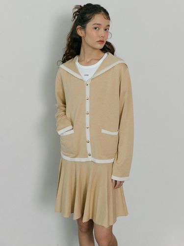 Sailor Knit Cardigan_Beige - VERBE - Modalova