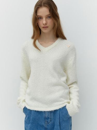 V-Neck Boucle Knit - DEPOUND - Modalova