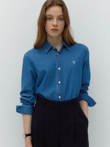 Standard Denim Shirts (Medium Blue) - DEPOUND - Modalova