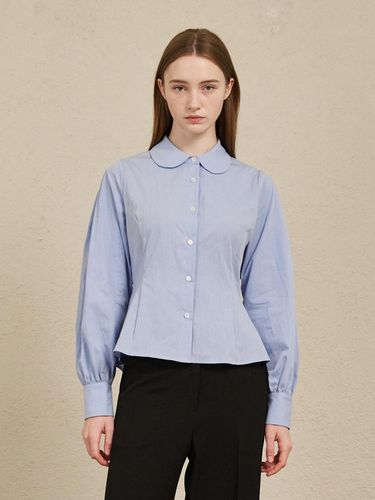 Round Collar Cotton Shirt - Nouve - Modalova