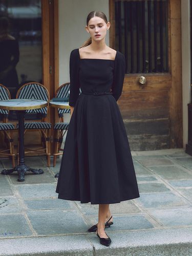 Alvin Square Neck Flared Long Dress - BAU by Bride And You - Modalova