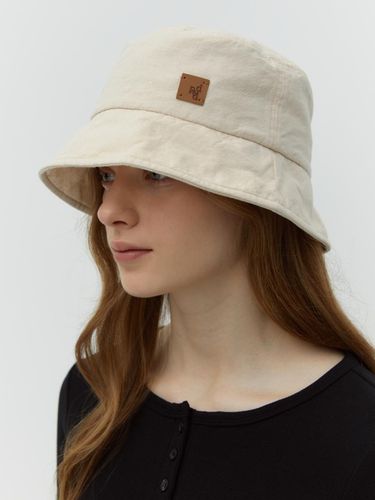 Cotton Washing Bucket Hat_Light Beige - DEPOUND - Modalova