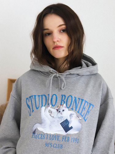 Angel Graphic Over Hoodie_Grey - BONIEE - Modalova