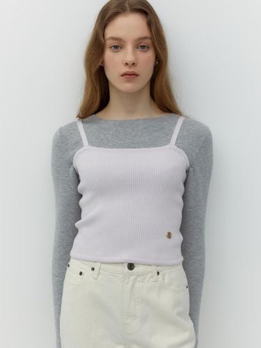 Sleeveless Knit Top (Light Violet) - DEPOUND - Modalova