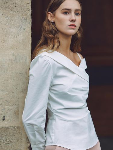 Miriam One Shoulder Shirt Blouse - BAU by Bride And You - Modalova