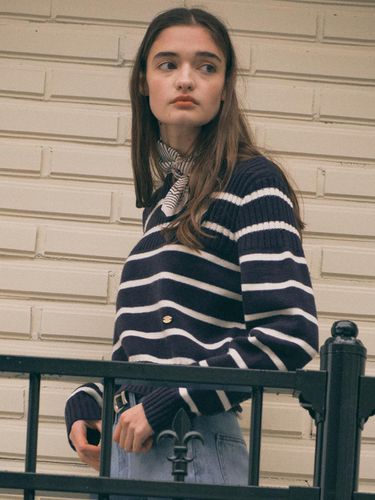 Striped Boatneck Sweater - ROLAROLA - Modalova