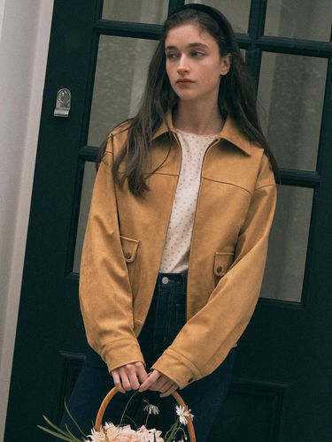 Suede Bomber Jacket - ROLAROLA - Modalova