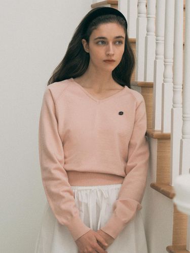 Soft V-neck Sweater - Pink - ROLAROLA - Modalova