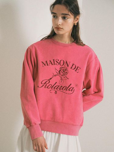 Pigment Dyed Sweatshirt - Pink - ROLAROLA - Modalova