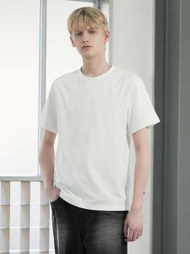 DM1014 Basic Cotton T-shirt_White - WAAR FOR MEN - Modalova