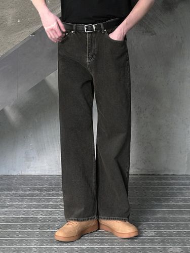 M224 New Wide Denim Pants_Black - WAAR FOR MEN - Modalova