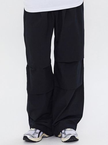 Cotton Wide Parachute Pants _ Black - KULTE - Modalova