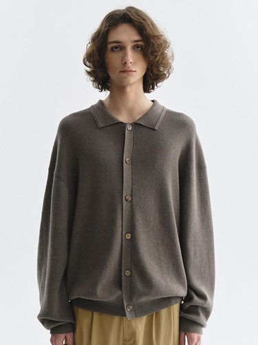 Mild Cotton Collar Cardigan (3 Color) - THE KNIT COMPANY - Modalova