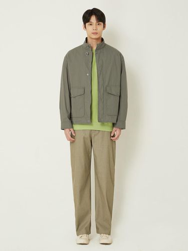 Took Stand Collar Jacket Green - EPIGRAM - Modalova