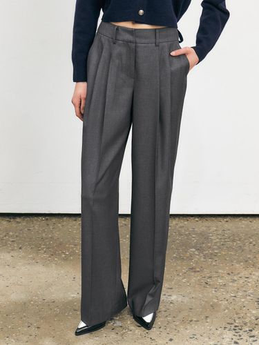 Tailored Overfit Wool Blended Pants - HACIE - Modalova