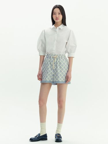 Dallas Lace Detail Embroidery Banded Shorts - AND YOU - Modalova