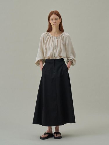 Basic Flare Skirt - Black - Lamerei - Modalova