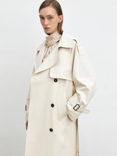 Classic Cotton Oversize Trench Coat - HACIE - Modalova