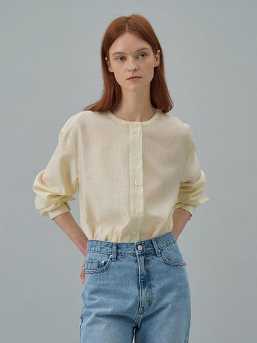 Round Neck Tencel Blouse - Lamerei - Modalova