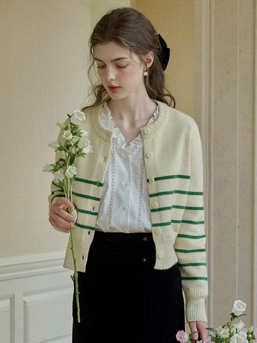 Classic Striped Cardigan _ 2 Colors - Simple Retro - Modalova