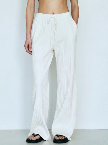 Slim Ribbed Wide Banding Pants - Neev - Modalova