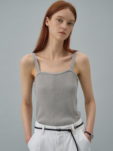 Boucle Sleeveless Top - Gray - Lamerei - Modalova