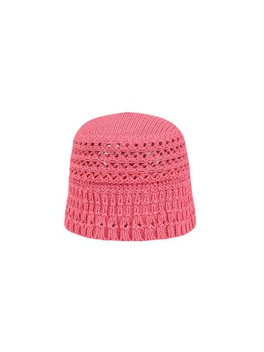 Crochet-Knit Bucket Hat_Pink - YCH - Modalova