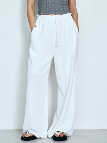 Tassel Wide Banding Pants - Neev - Modalova