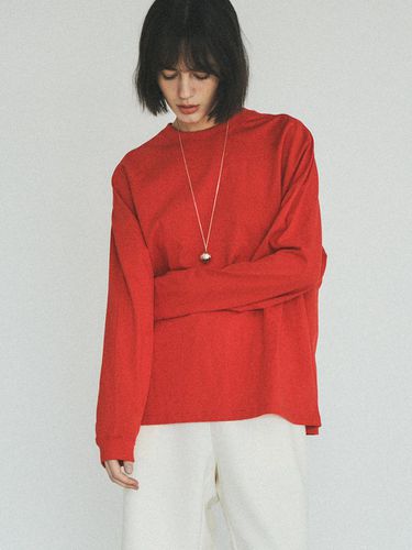 Seamed Sweatshirt - Red - CITTA - Modalova