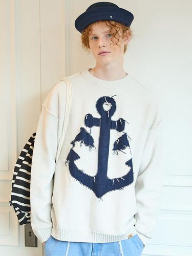 Reversible Marine Graphic Sweater - WAIKEI - Modalova