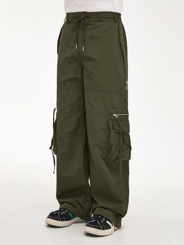 Nylon Cargo String Pants Khaki - WAIKEI - Modalova