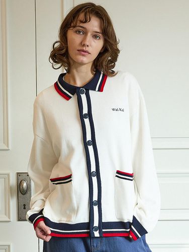 Colorblock Marine Cardigan - WAIKEI - Modalova