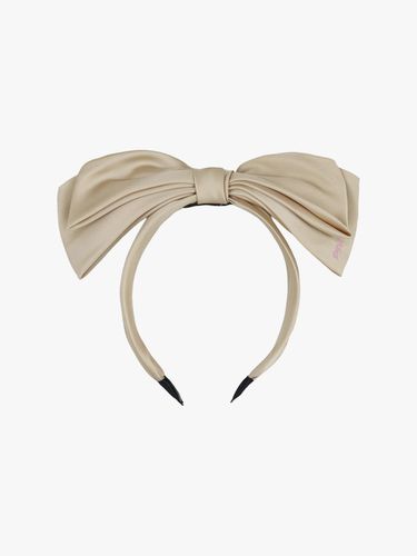 Tiered Ribbon Hairband_Beige - PINK PINEAPPLE - Modalova