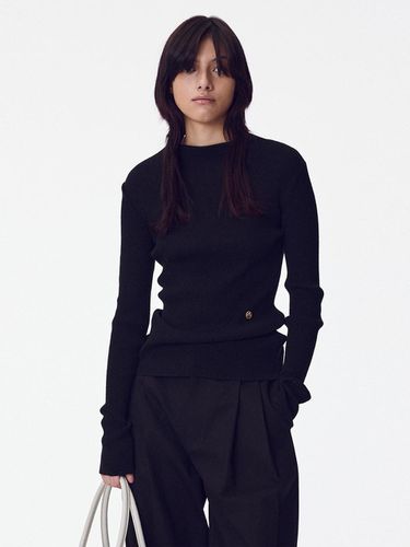 High Neck Slim Sweater - Black - MAISONMARAIS - Modalova