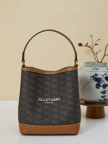 Rosella Pattern Bucket Bag M_Brown - JILLSTUART - Modalova