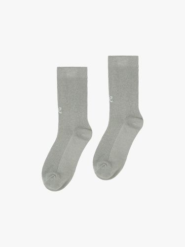 Pairs 1 Set] Petite Ribbon Socks Set_Grey - PINK PINEAPPLE - Modalova