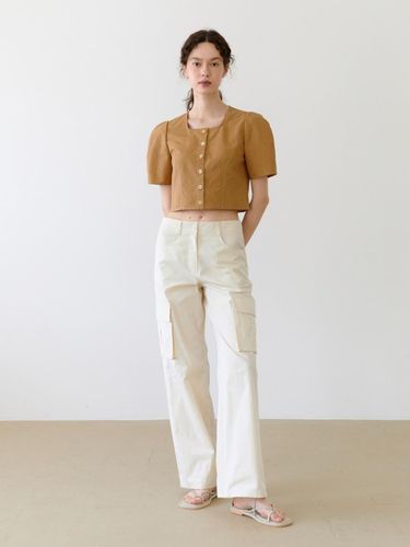 Low Rise Cargo Pants - Ecru - UNNOUT - Modalova