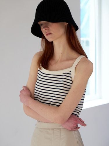 Heavy Gauge Stripe Sleeveless Shirt - UNNOUT - Modalova