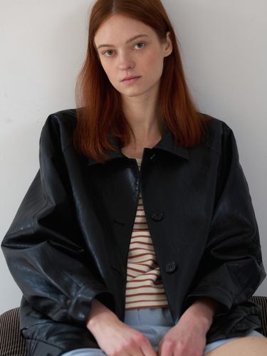 Vegan Leather Blouson Jacket - UNNOUT - Modalova