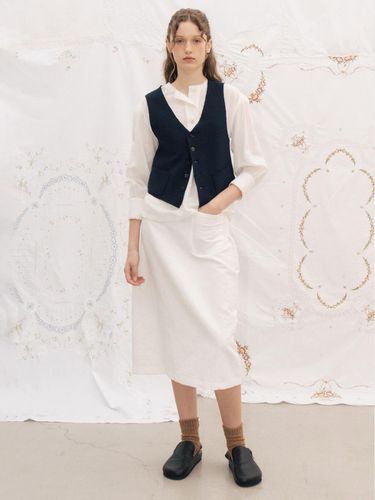 Via Marie Linen Skirt - VIA PLAIN - Modalova