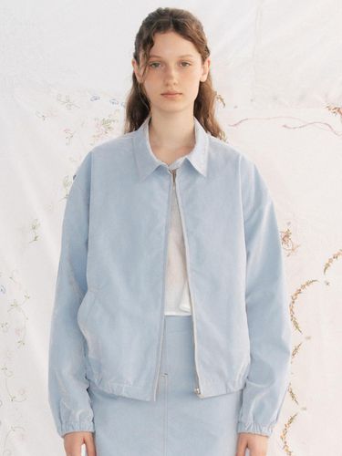 Via Murphy Blouson - Sky Blue - VIA PLAIN - Modalova