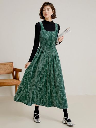 Square Neck Velvet Dress - LANGSON - Modalova