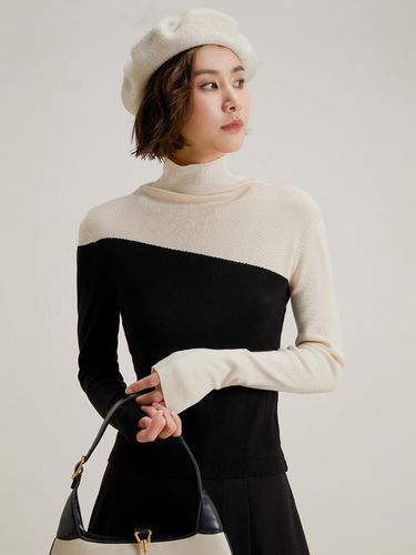 Black And White Knit Top - LANGSON - Modalova