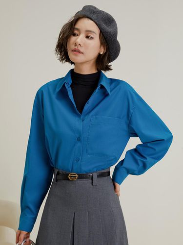 Blue Long Sleeve Shirt - LANGSON - Modalova