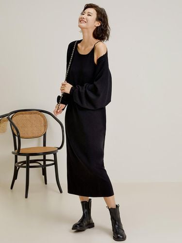 Slim Fit Knitted Long Dress - LANGSON - Modalova