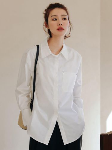 Front Pocket White Shirt - LANGSON - Modalova