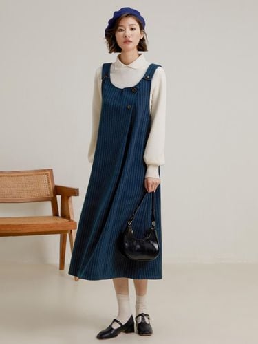 Breeze Blue Stripe Dress - LANGSON - Modalova